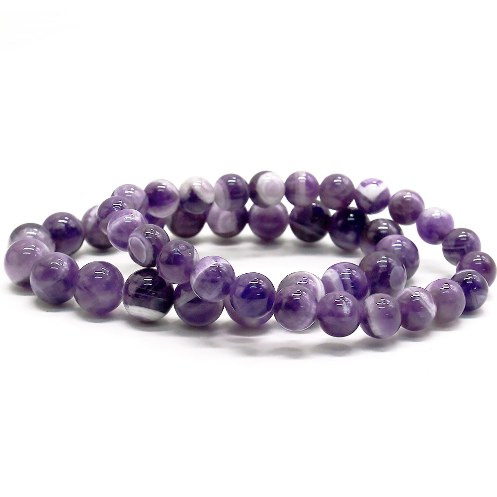 Браслет из аметиста шевронного шар