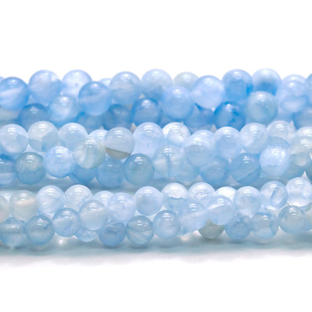 Фото товара кальцит тонированый цвет аквамарин шар