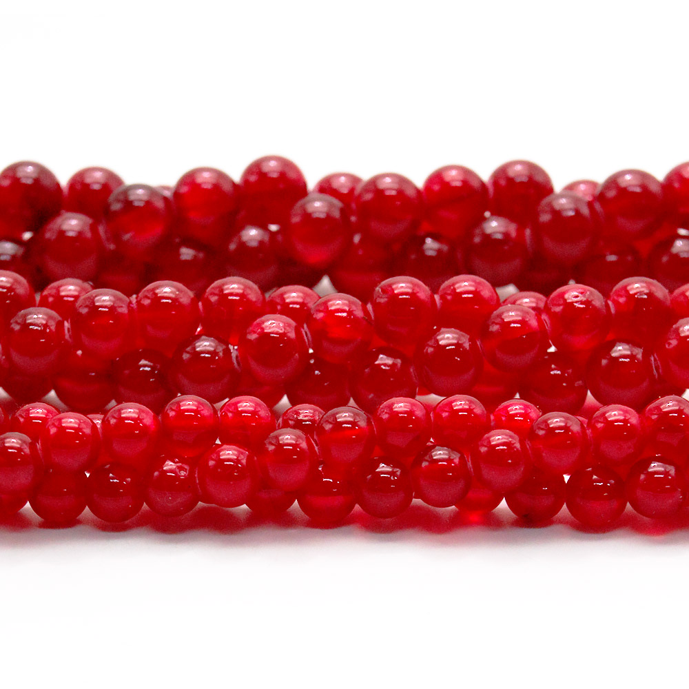 Фото товара кальцит тонированый красный прозрачный шар