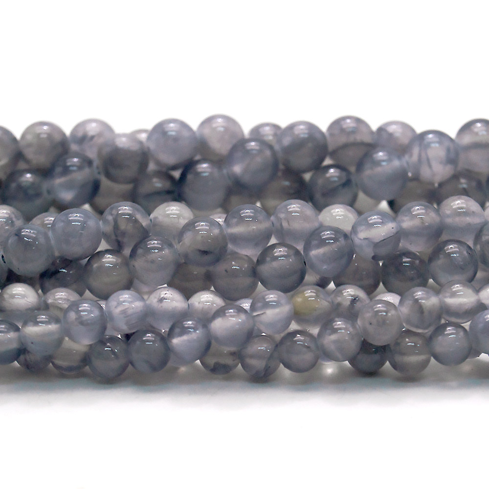 Кальцит тонированый цвет серый темный шар