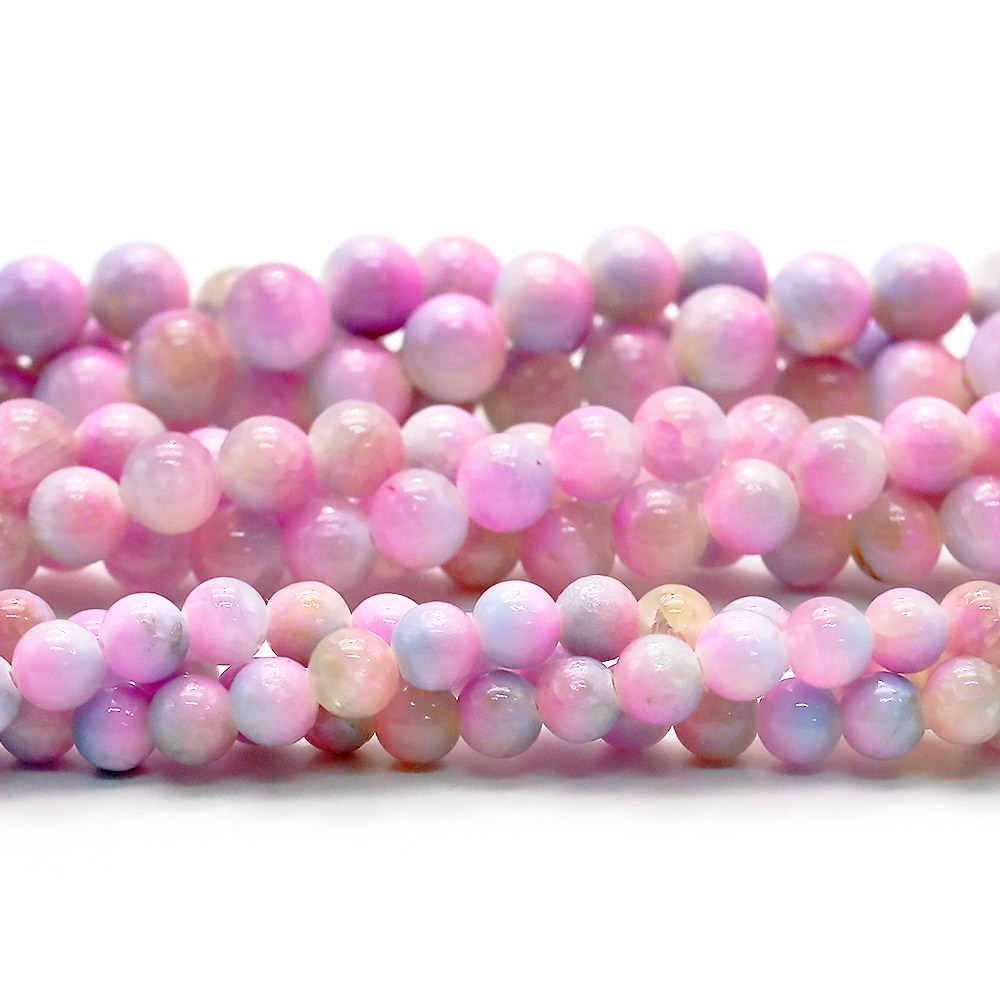 Кальцит пигментированый розово-голубой микс шар