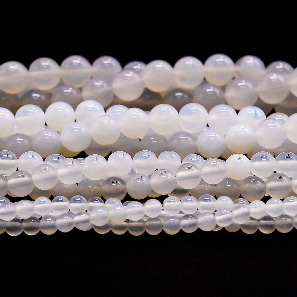 Халцедон белый 8 мм