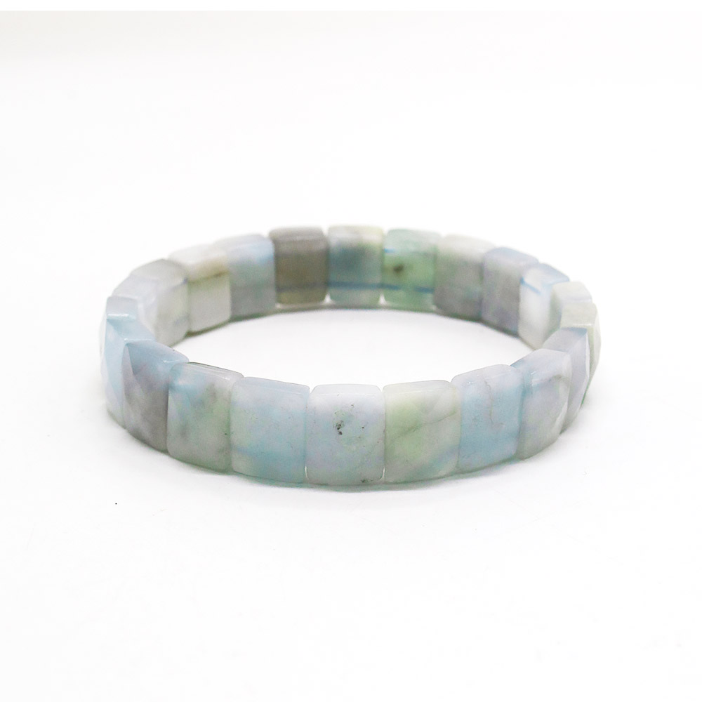 Фото товара браслет из аквамарина 12*10 мм грань