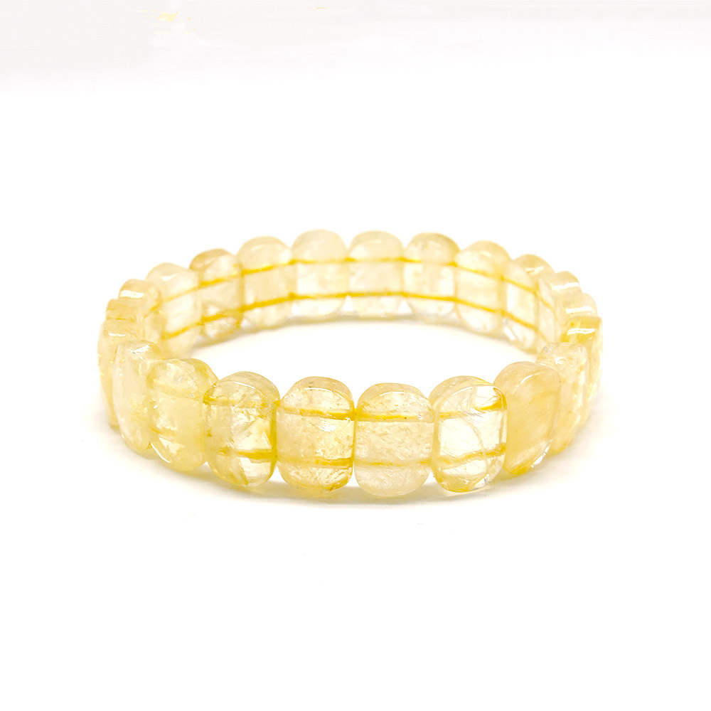 Фото товара браслет из цитрина сегмент овальный 14*10 мм грань в.с.