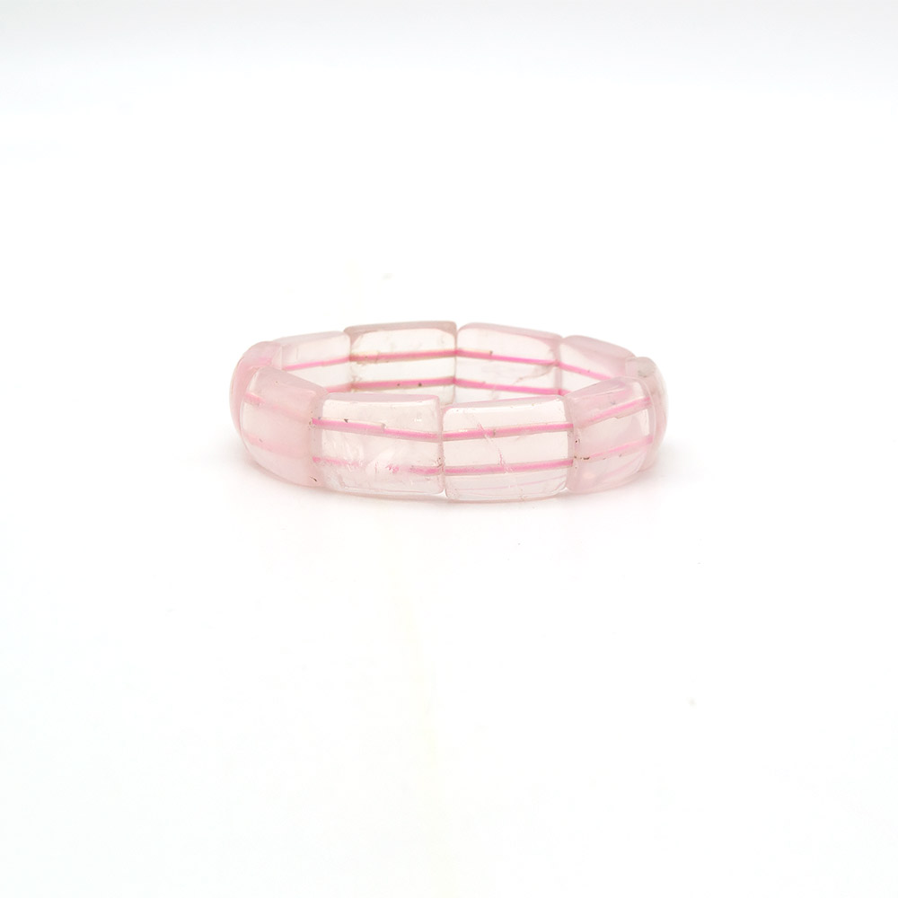 Фото товара браслет из розового кварца 15*19 мм