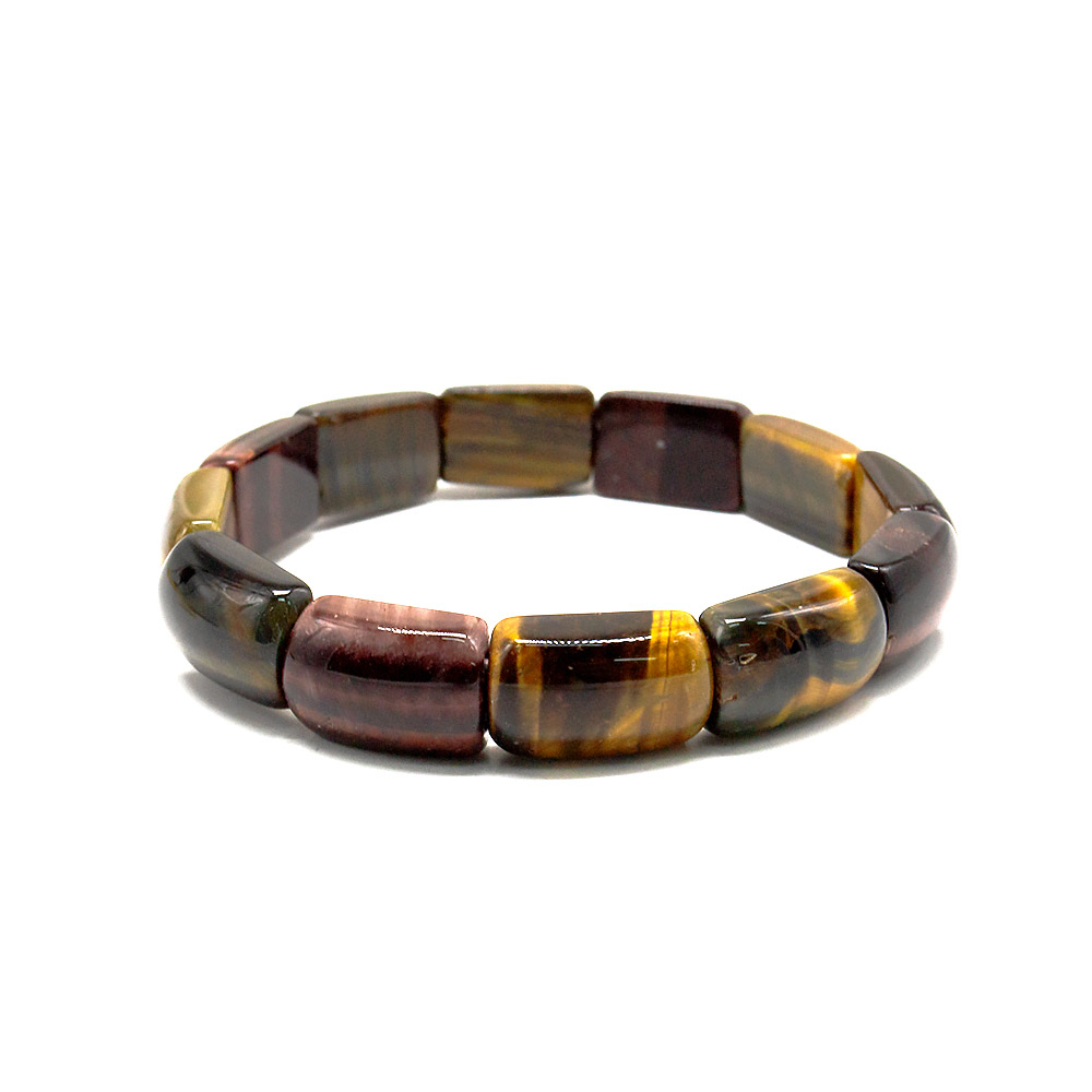 Фото товара браслет из тигрового,бычьего,соколиного глаза сегмент 17*10 мм