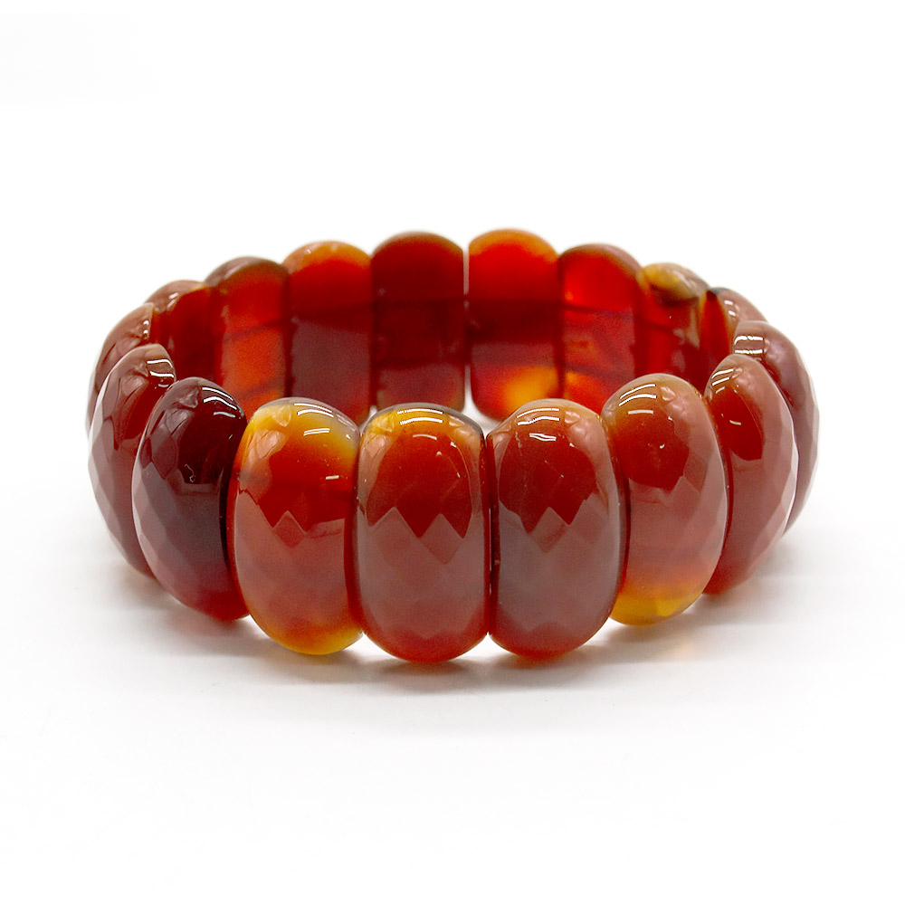 Фото товара браслет из сердолика рыжего 25*13 мм грань