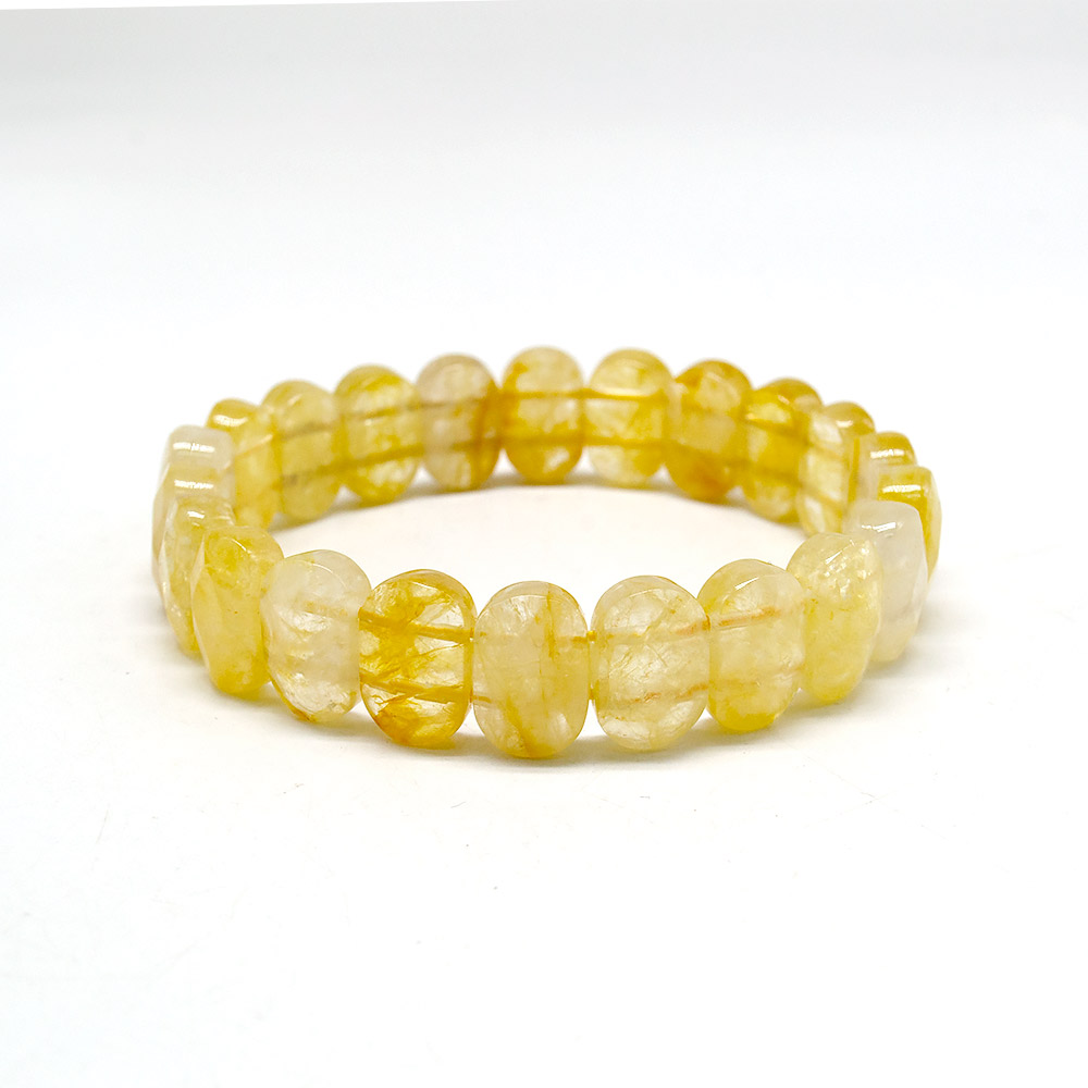 Фото товара браслет из цитрина светлого сегмент 14*9 мм грань