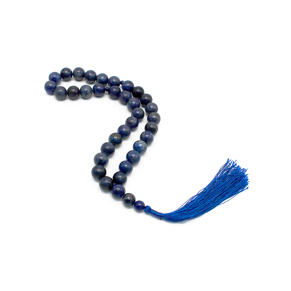 Четки из лазурита 12 мм 33 бусины
