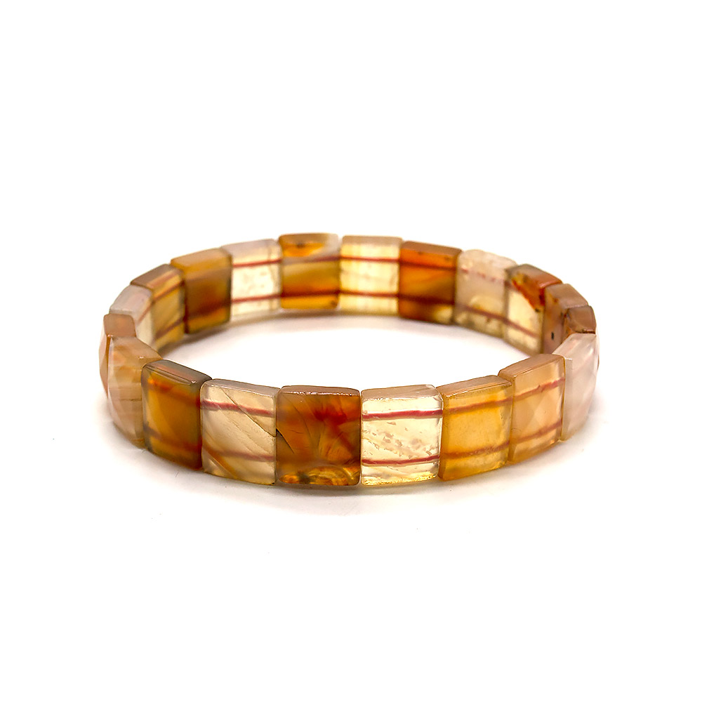 Браслет из сердолика 12*10 мм грань