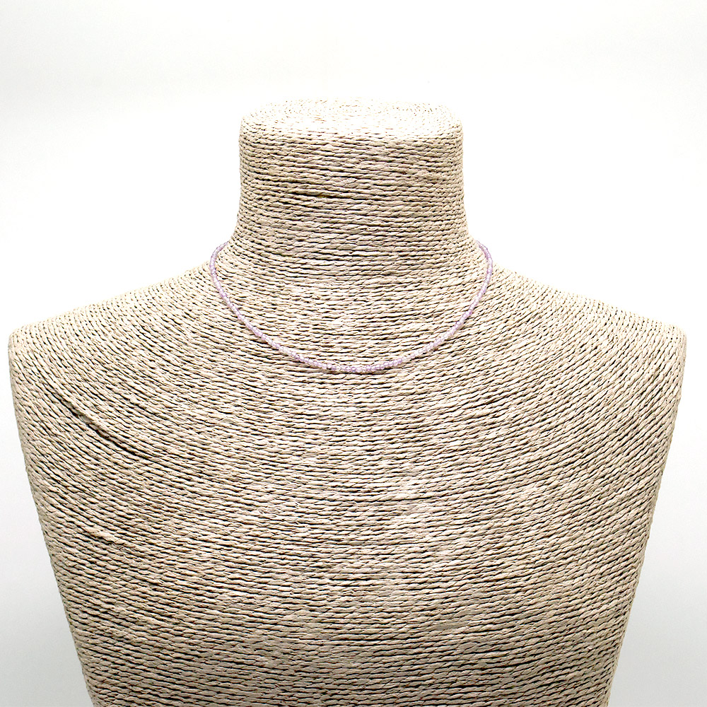 Фото товара бусы-чокер из аметиста 2 мм грань