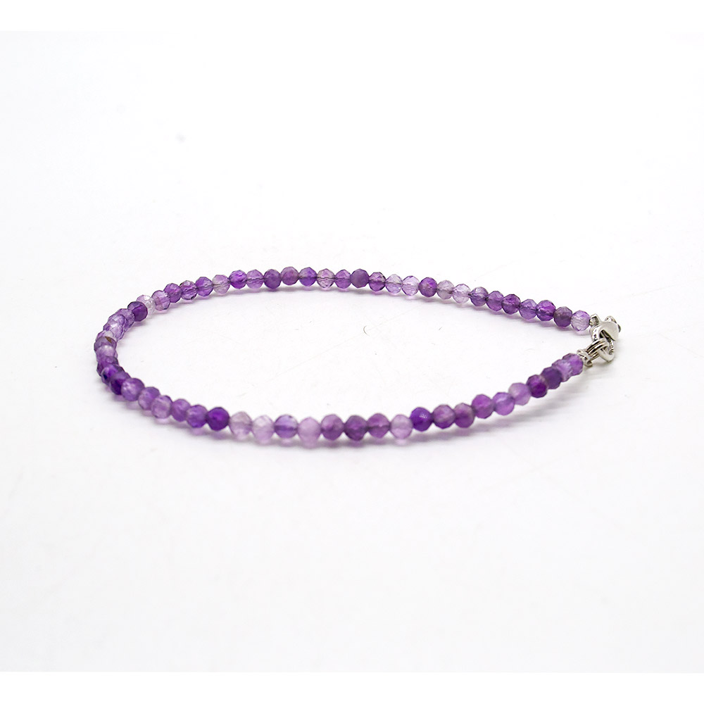 Фото товара браслет аметист 3 мм грань