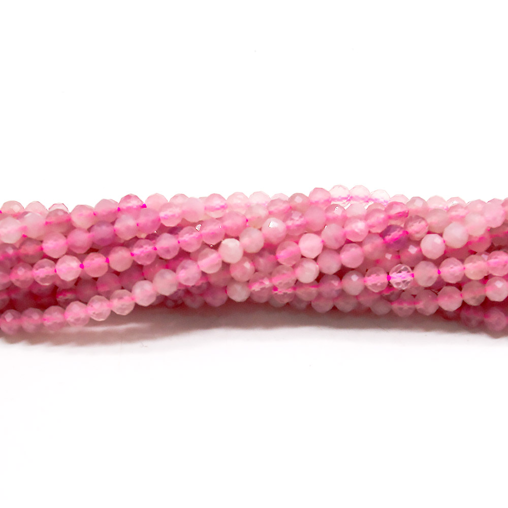 Розовый кварц микс 3,5 мм грань