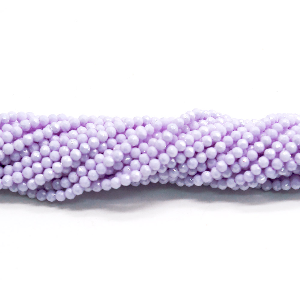 Фото товара циркон цвет аметист лавандовый матовый шар грань люкс 2.5  мм
