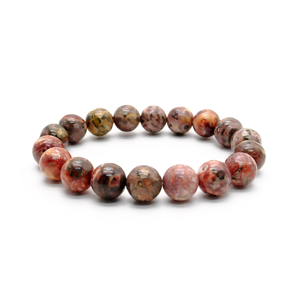 Браслет из яшмы леопардовой 10 мм