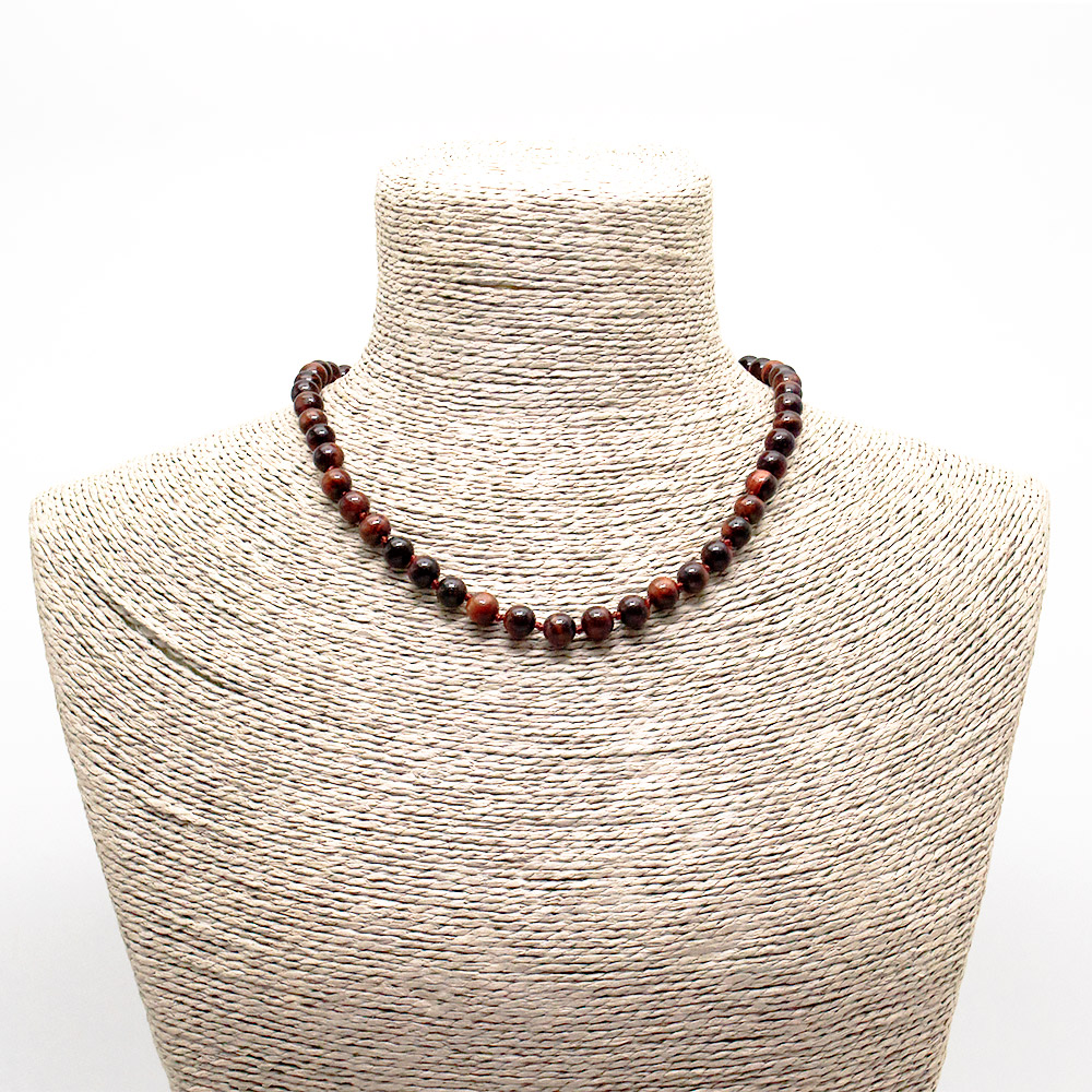 Фото товара бусы из бычьего глаза шар 8 мм