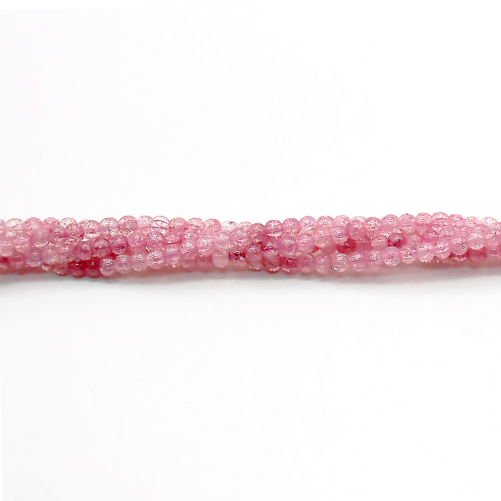 Фото товара сахарный кварц лососево-розовый 4 мм