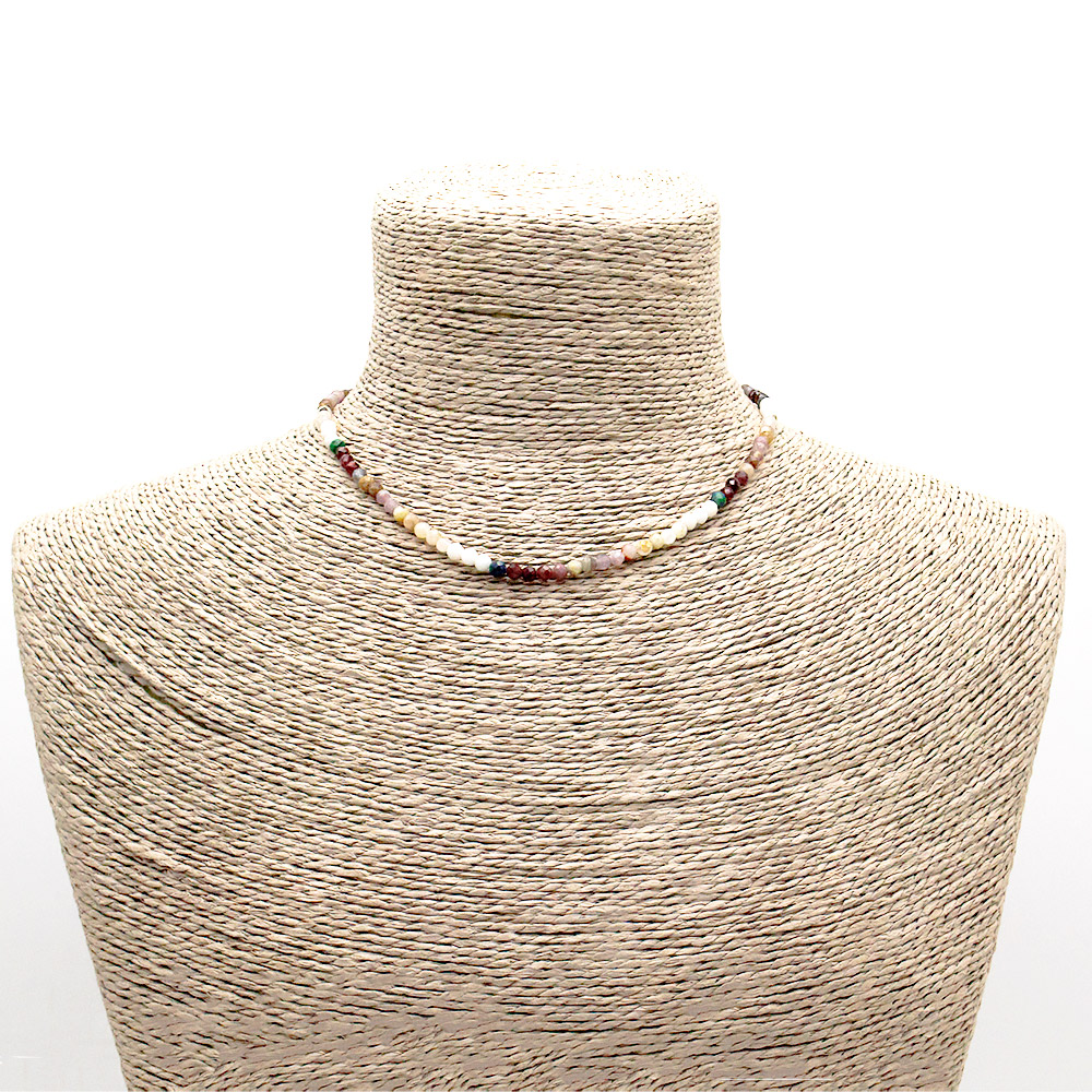 Фото товара чокер микс камней 4 мм грань 45 см