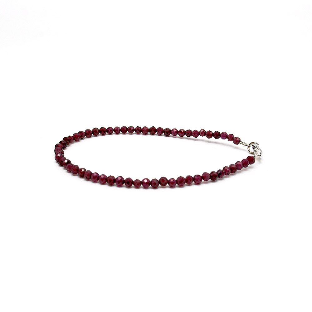 Фото товара браслет из граната шар 3 мм грань
