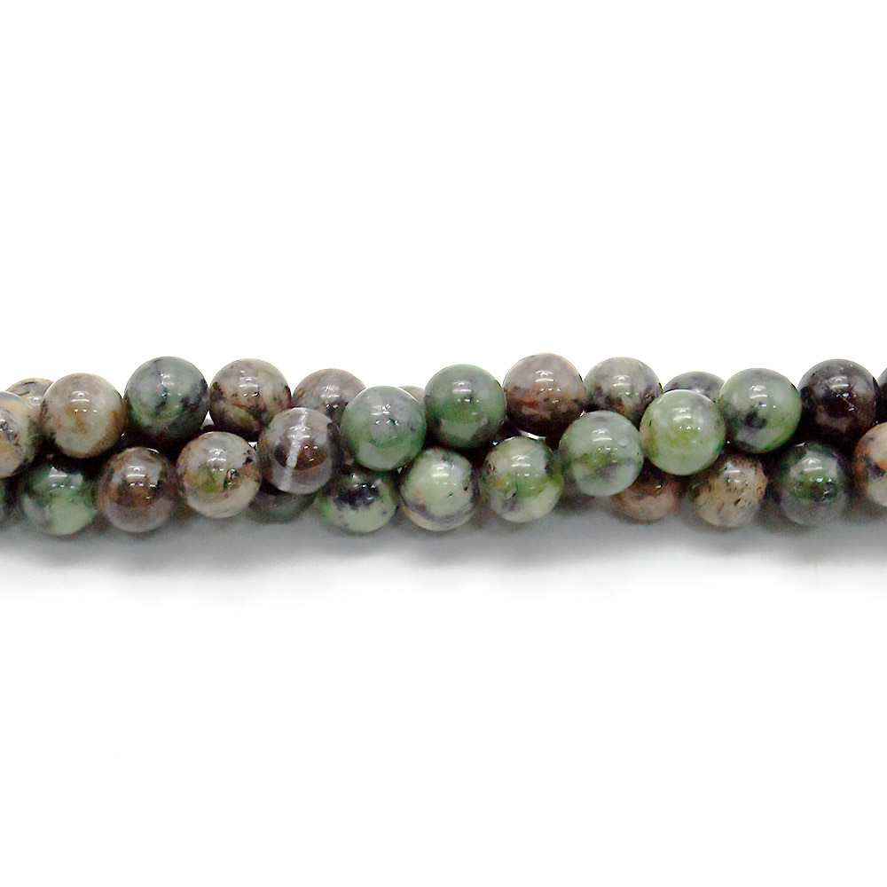 Жадеит темный микс 8 мм