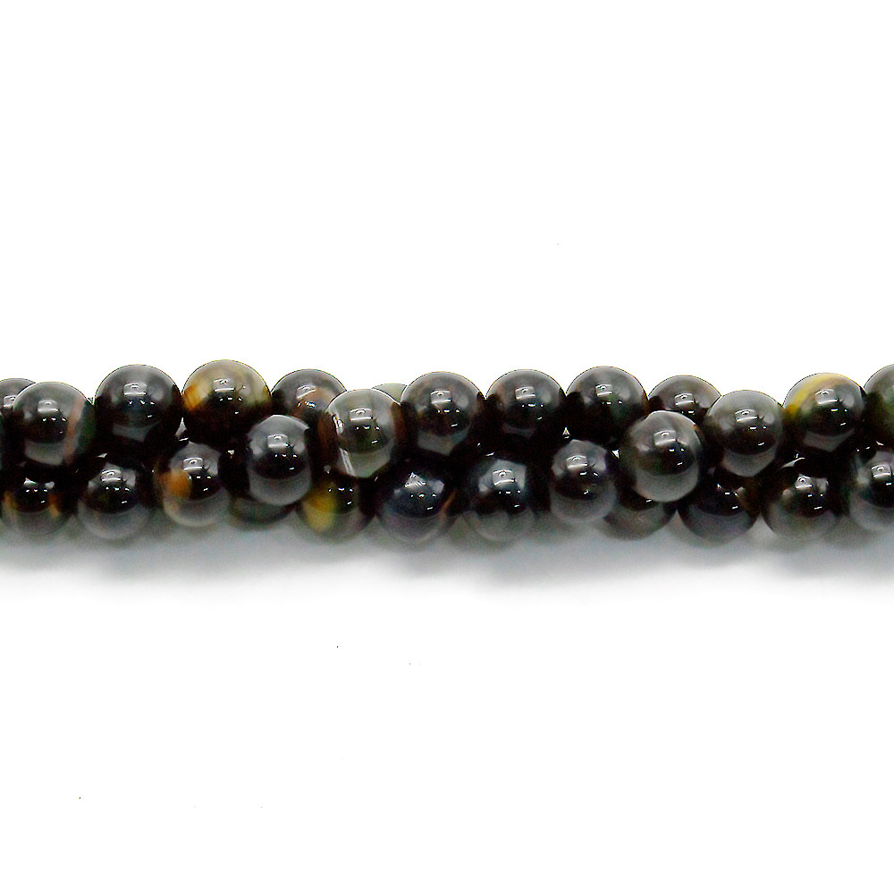 Соколиный и тигровый глаз АВ+ 8 мм