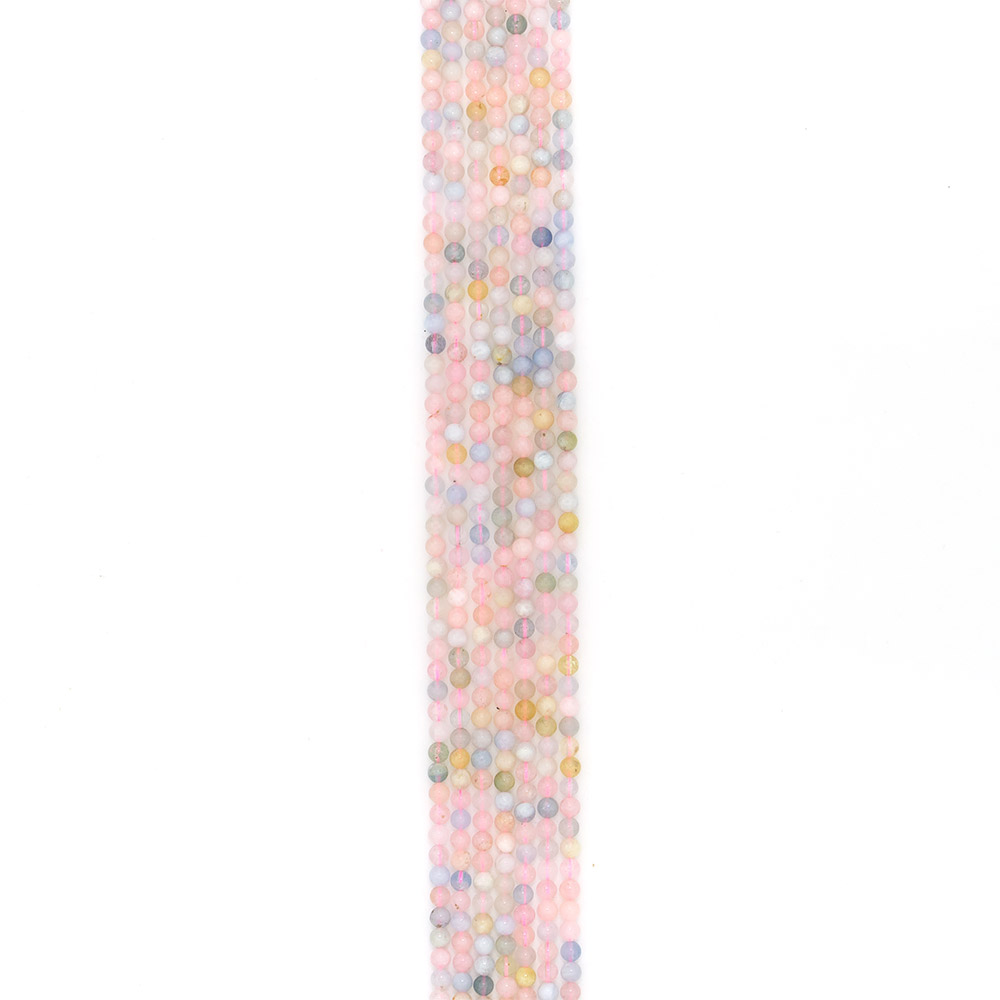 Фото товара аквамарин, розовый кварц, берилл шар 5 мм