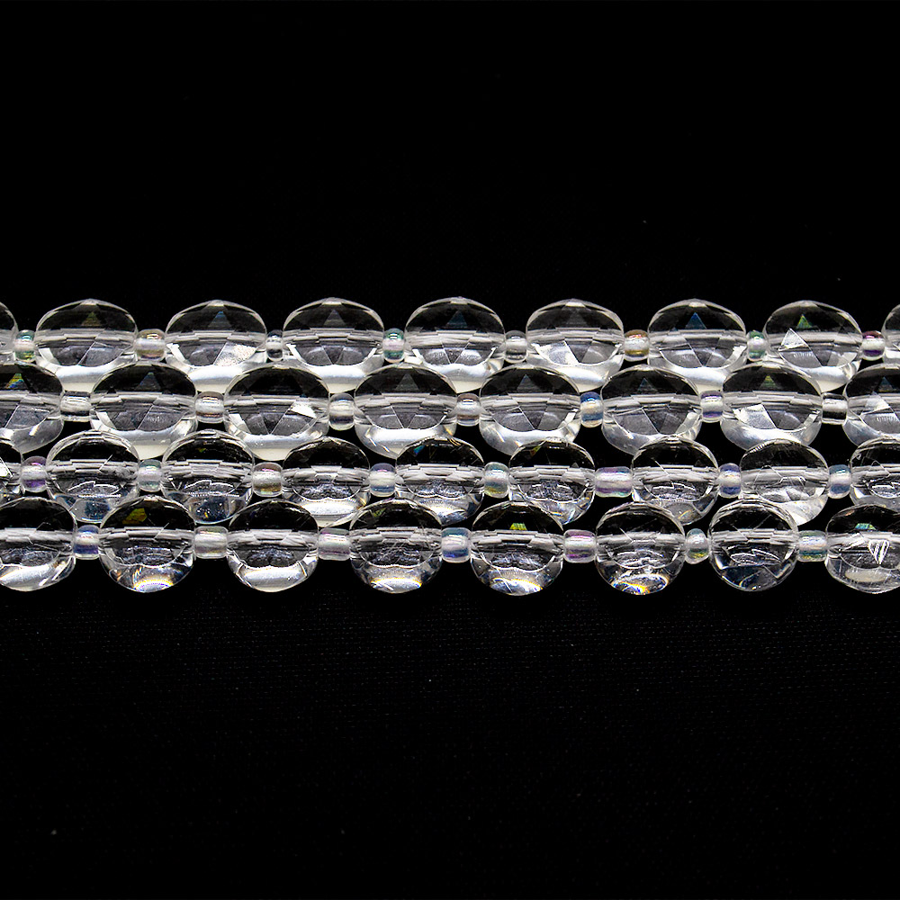 Фото товара горный хрусталь таблетка круглая граненая