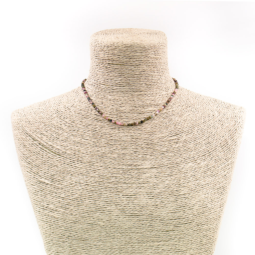 Фото товара бусы-чокер из турмалина шар 3 мм грань