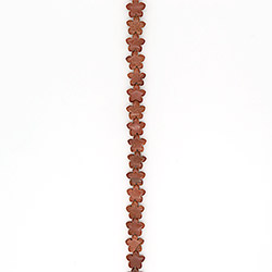 Авантюрин синтетический коричневый цветок 16 мм