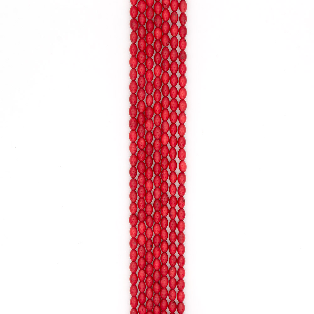 Фото товара коралл тонированный рис 9*6 мм