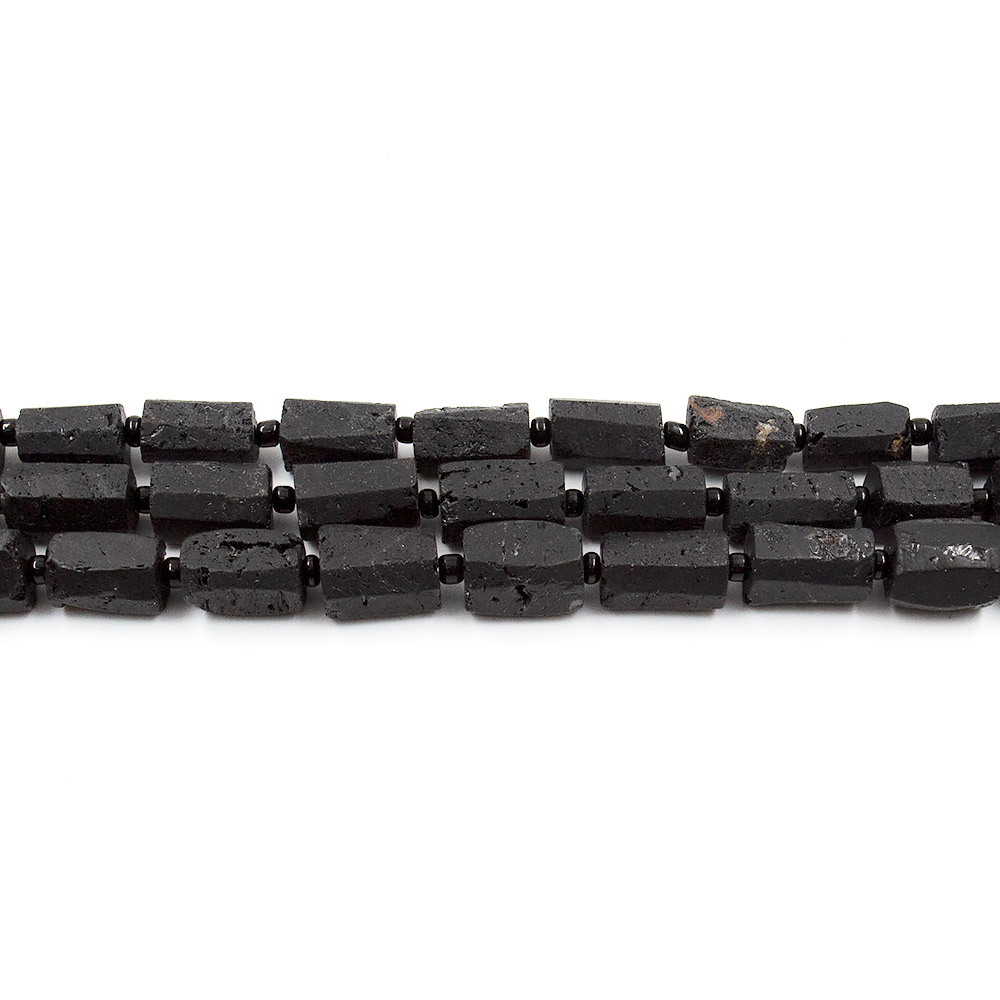 Фото товара турмалин черный цилиндр необработаный 12*8 мм