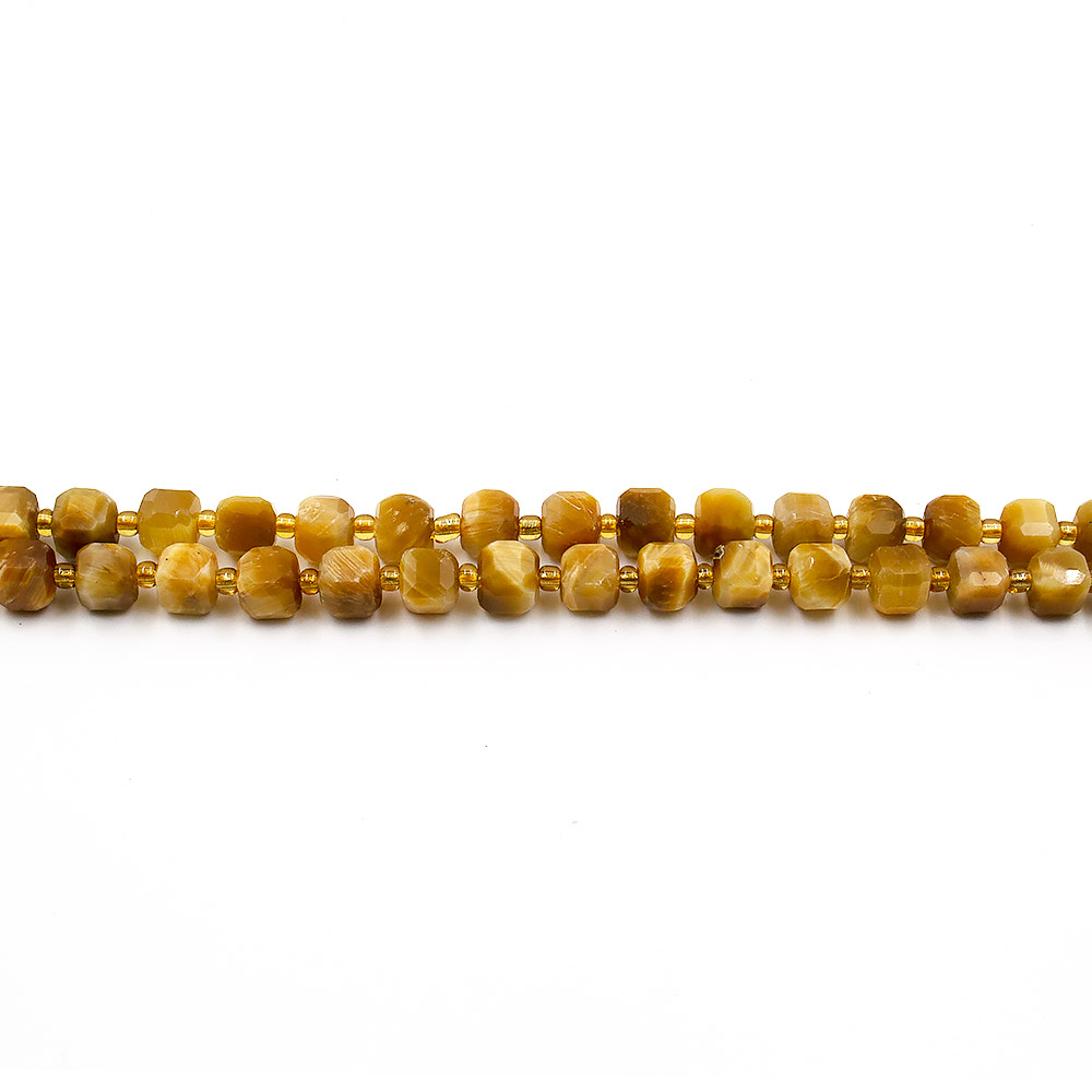 Фото товара тигровый глаз кубик 7*7 мм грань