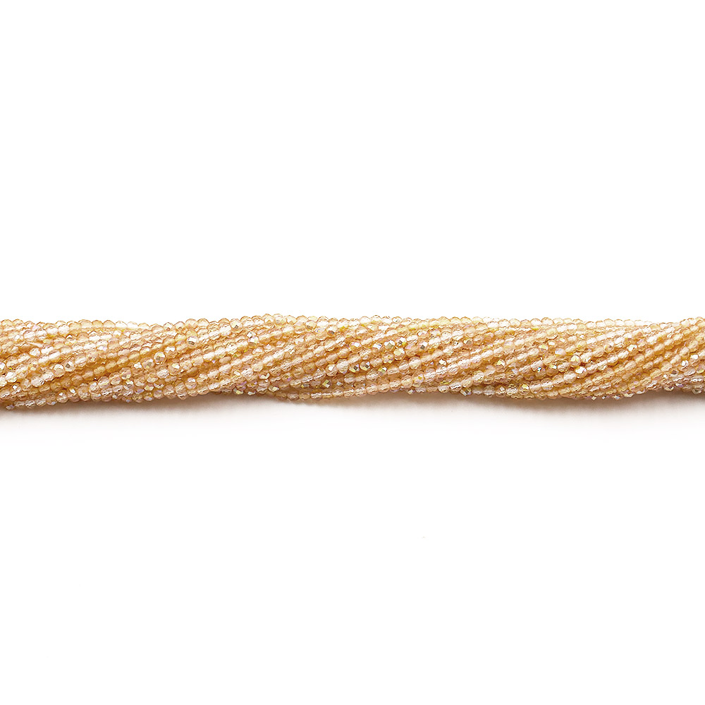 Гематит с покрытием красное золото кубик скошеный 2*2 мм