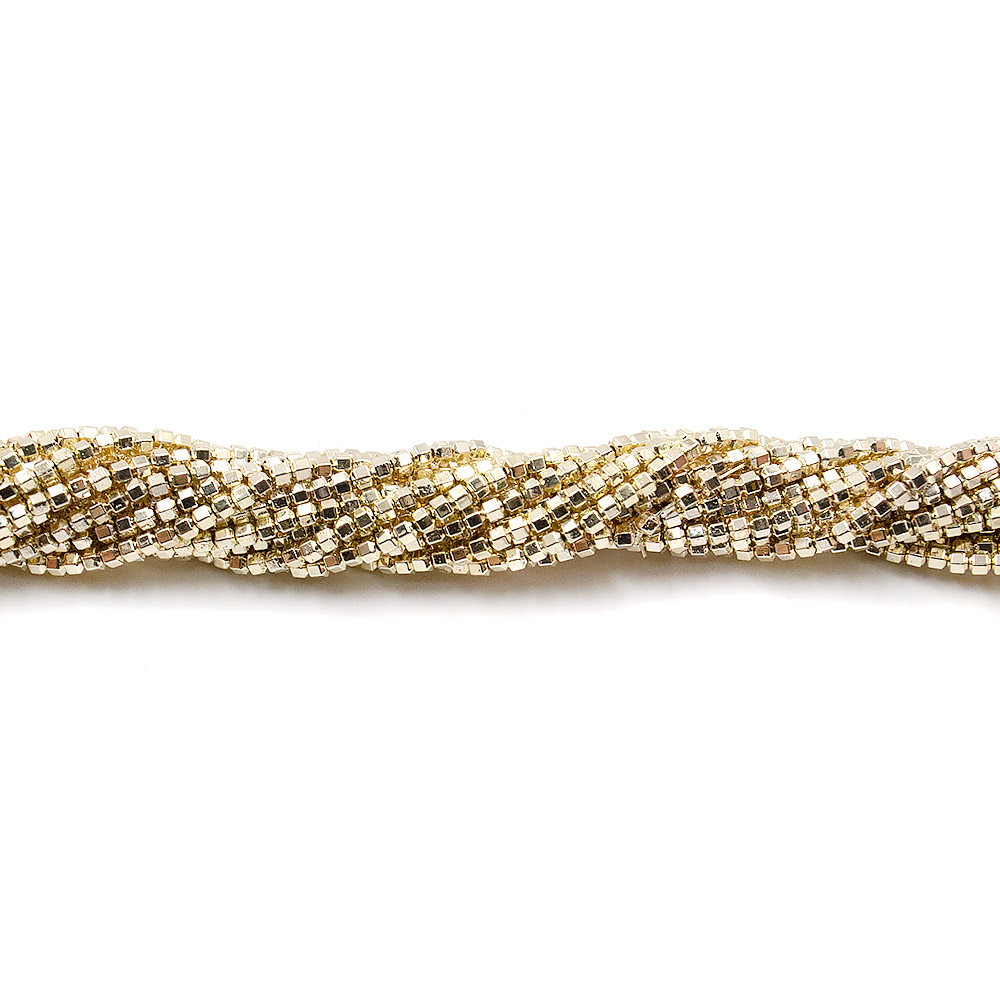 Фото товара гематит с покрытием лимонное золото биконус грань 2*2 мм