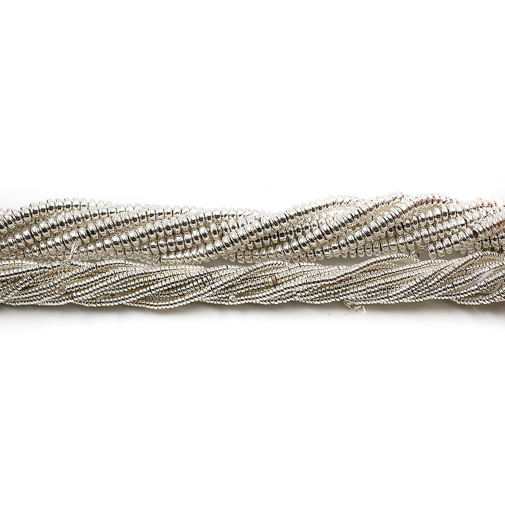 Гематит цвет белое серебро разделитель диск