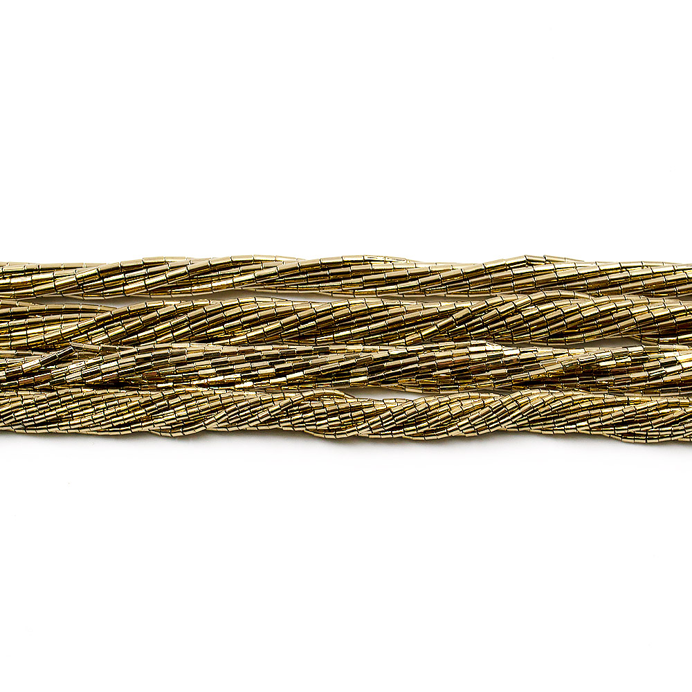 Гематит с покрытием античное золото цилиндр