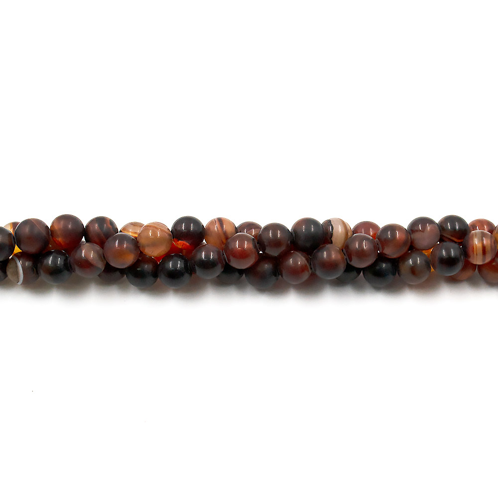 Агат шар цвет темный сердолик матовый