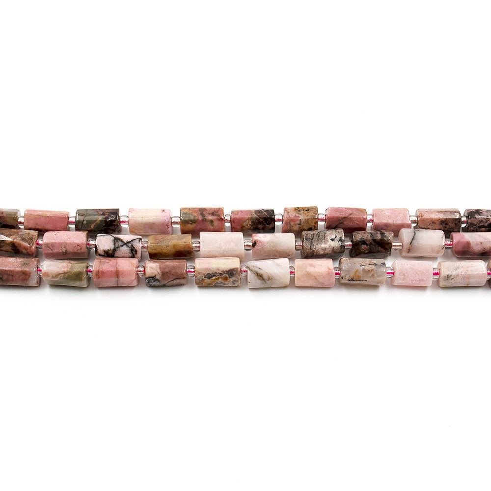 Фото товара родонит цилиндр грань 11*7 мм