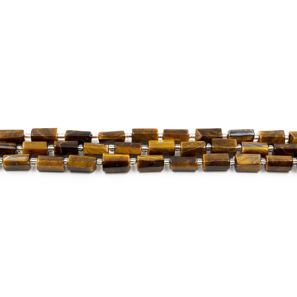 Фото товара тигровый глаз цилиндр 11*7 мм грань