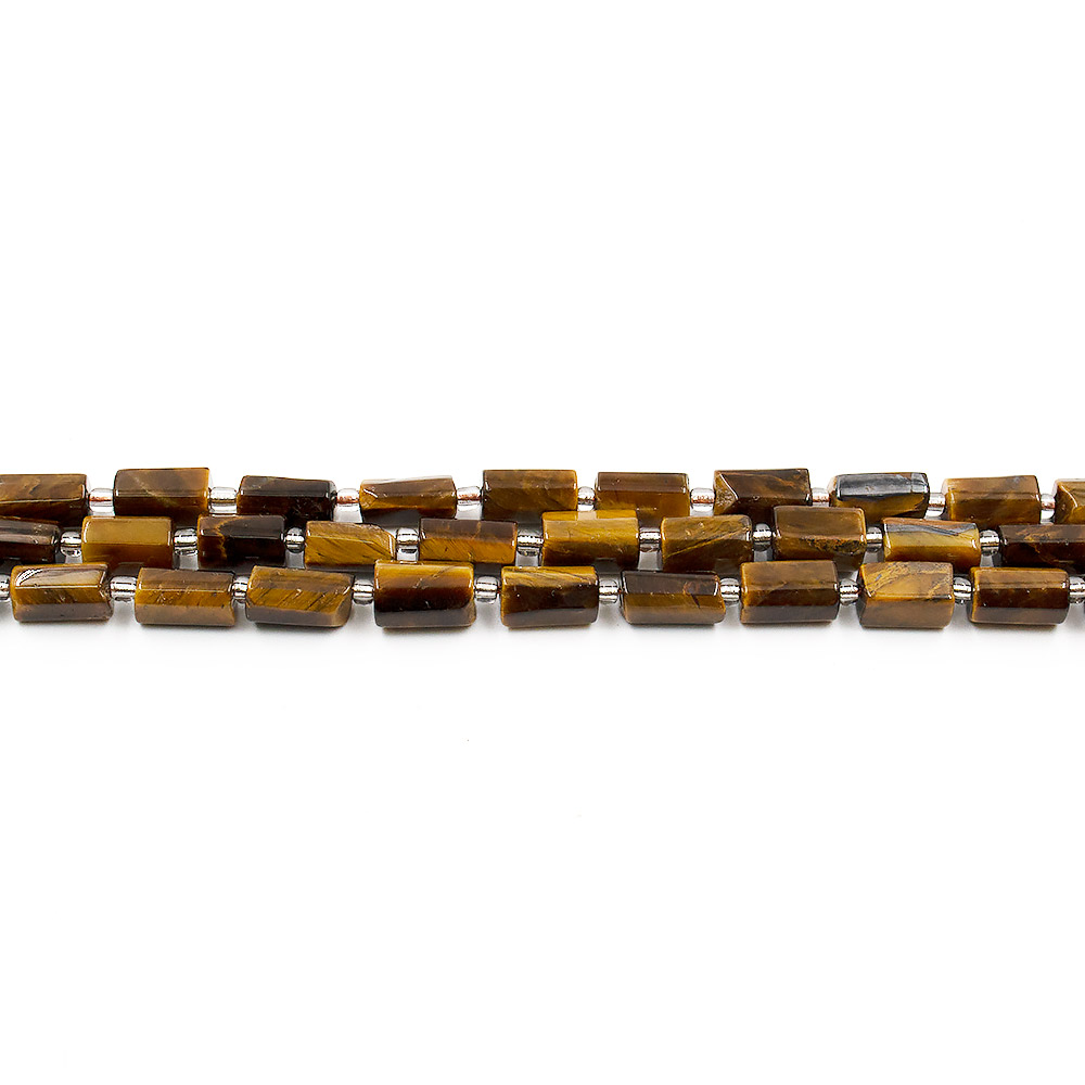 Фото товара тигровый глаз цилиндр 11*7 мм грань