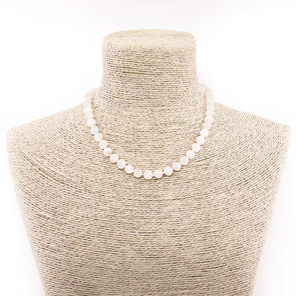 Фото товара бусы из адуляра шар 8 мм ав