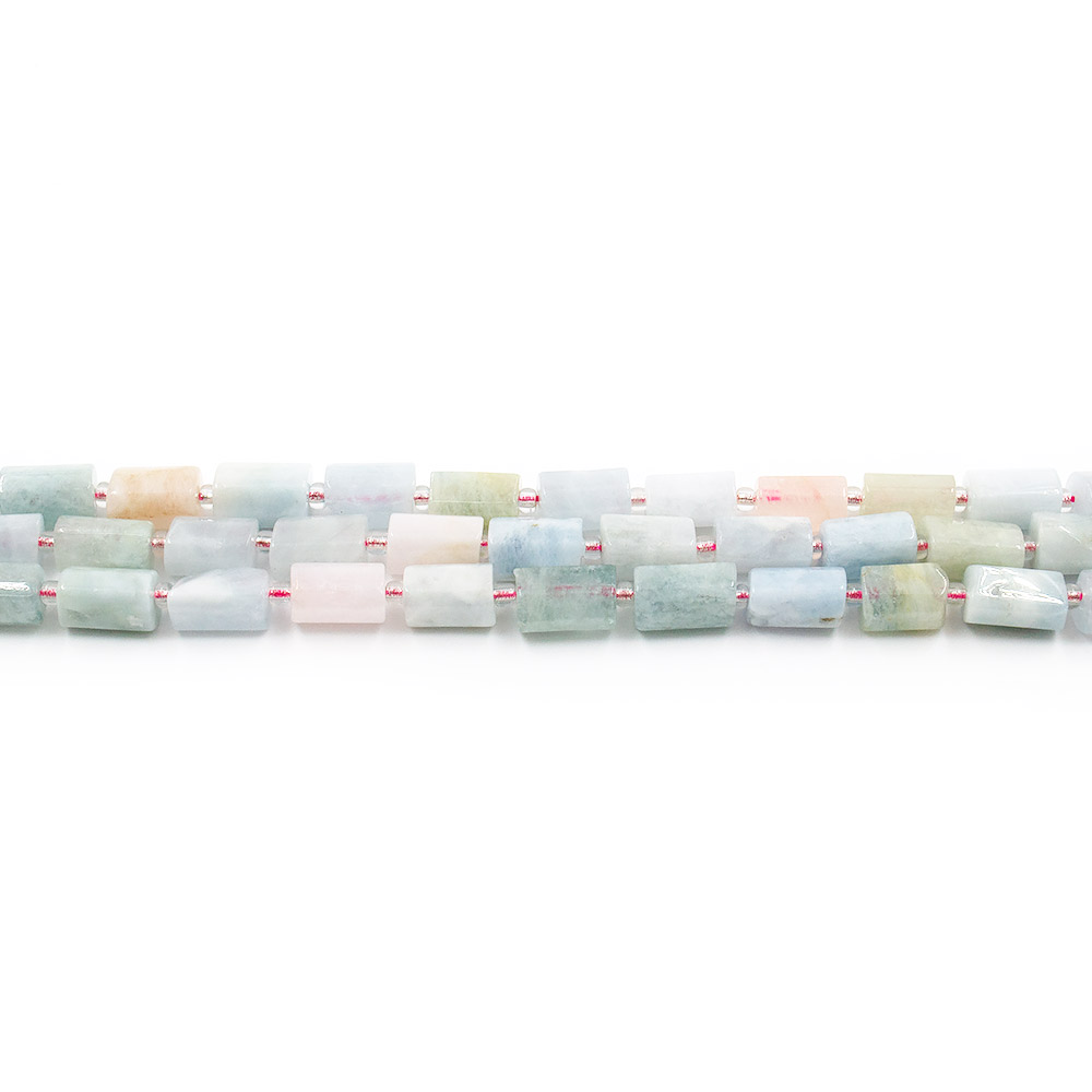 Фото товара морганит цилиндр 11*7 мм грань