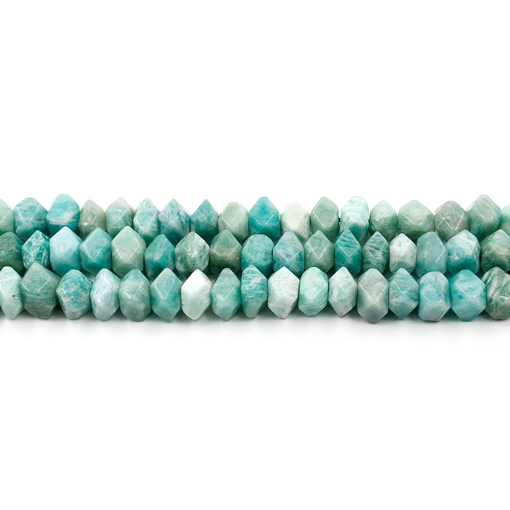 Фото товара амазонит рондоль грань 11*8 мм