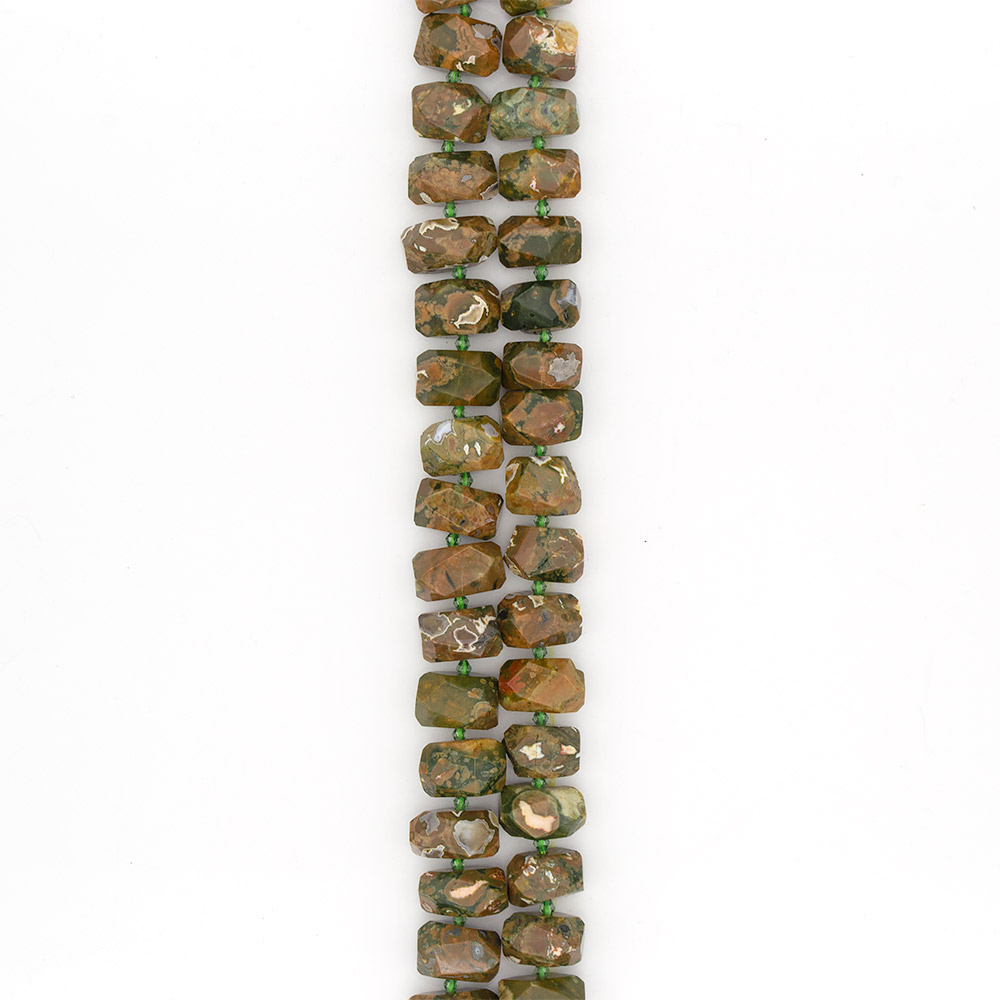 Фото товара яшма унакит рондоль грань 13*19 мм