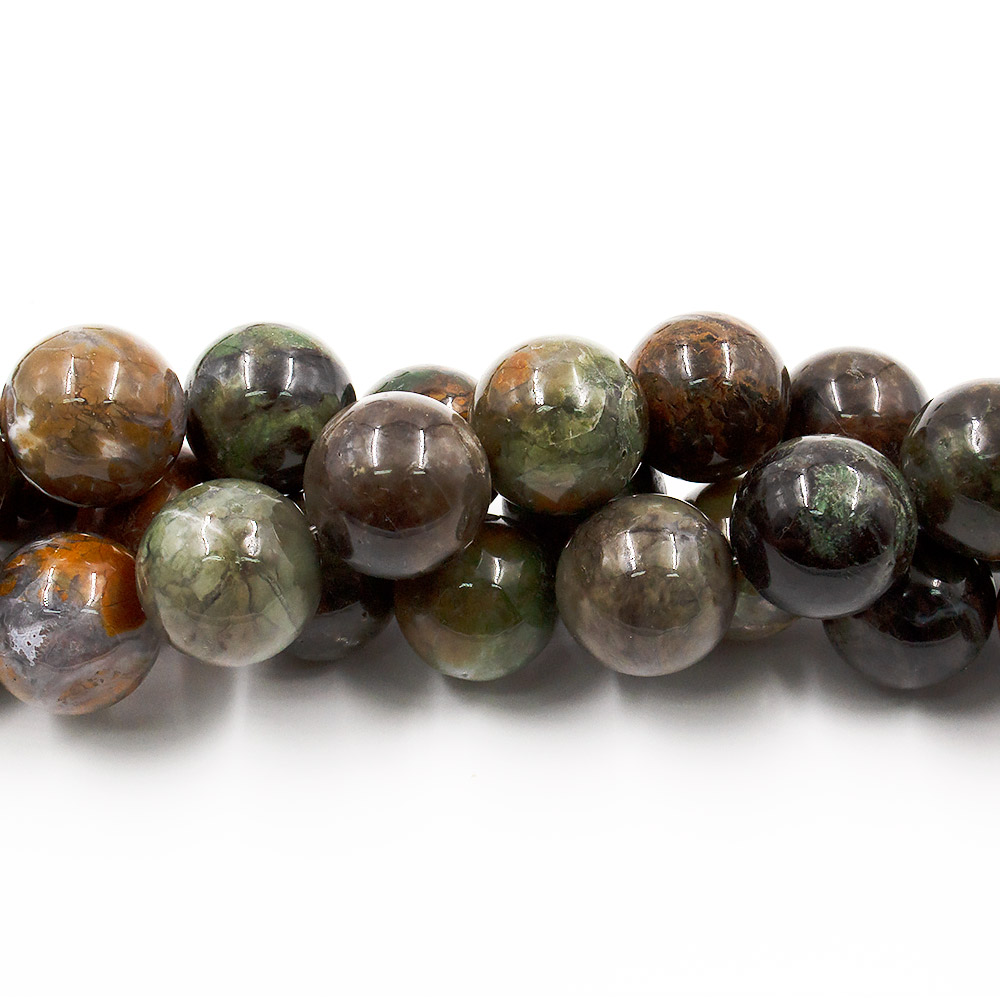 Фото товара яшма зелено-коричневая шар 20 мм