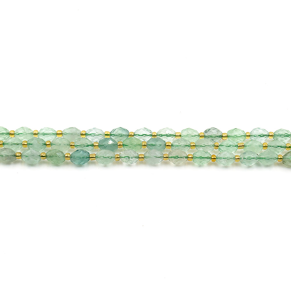 Флюорит зеленый рис 8*6 мм грань