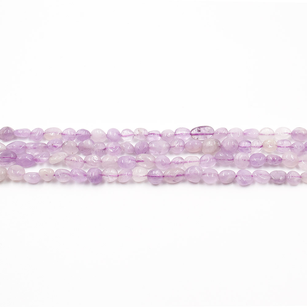 Фото товара аметист лавандовый галтовка округлая 8*6 мм