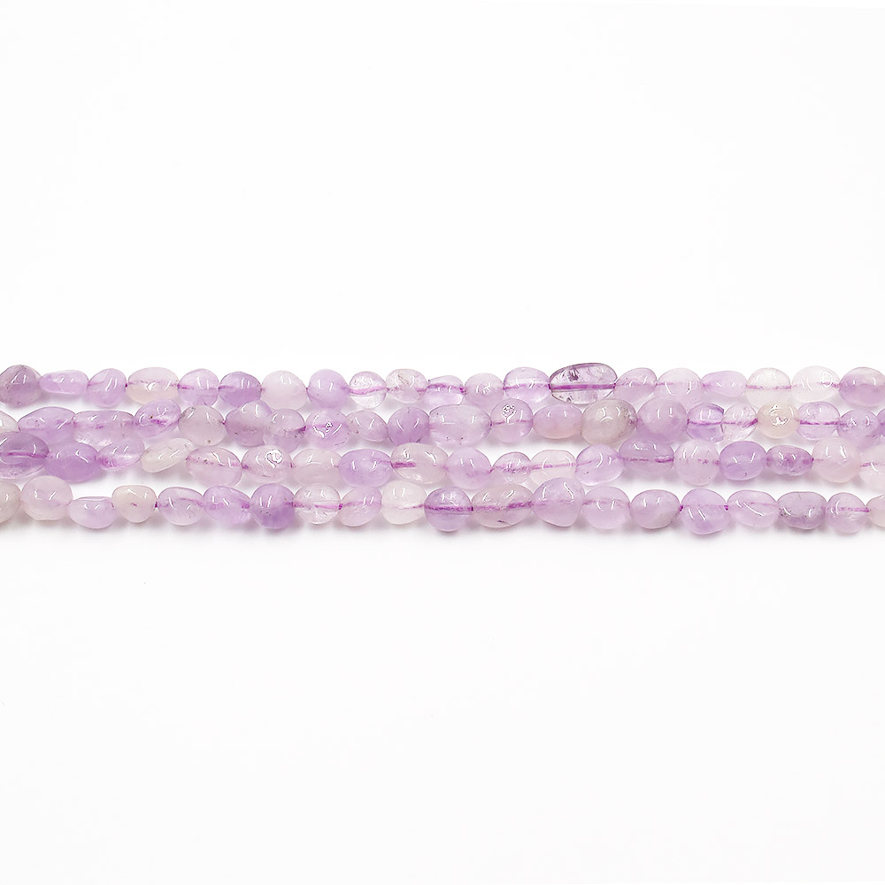 Аметист лавандовый галтовка округлая 8*6 мм