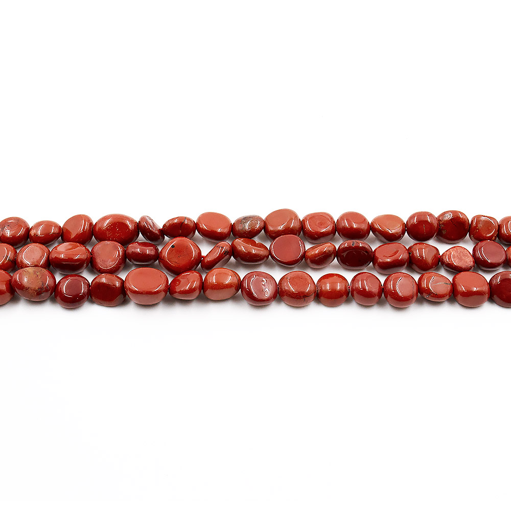 Яшма кирпичная галтовка круглая 8*10 мм