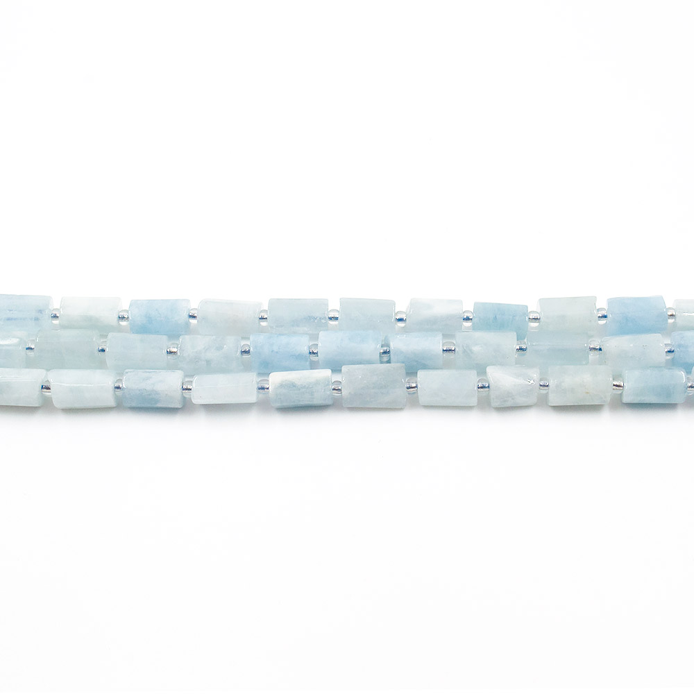 Фото товара аквамарин цилиндр 11*6 мм грань